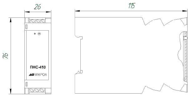 Габариты для ПНС-410
