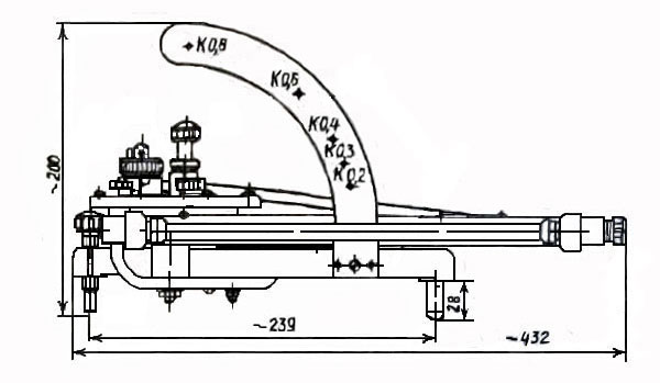 Габариты Микроманометра ММН-2400