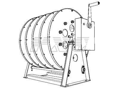 Кабельные барабаны с ручным приводом КБР