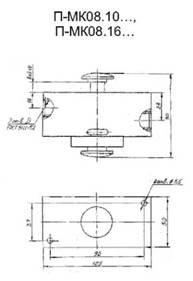 Размеры клапана П-МК08.10..., П-МК08.16...